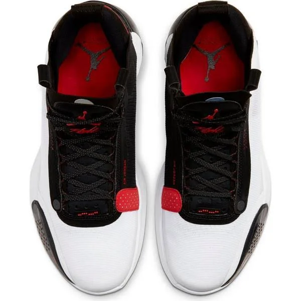 Jordan 34 White/Red/Black Men's Basketball Shoes, Size: 12