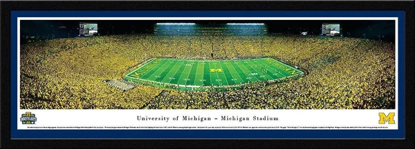 Michigan Football - Under The Lights - 2013 50 Yard Line - Blakeway Panoramas Print