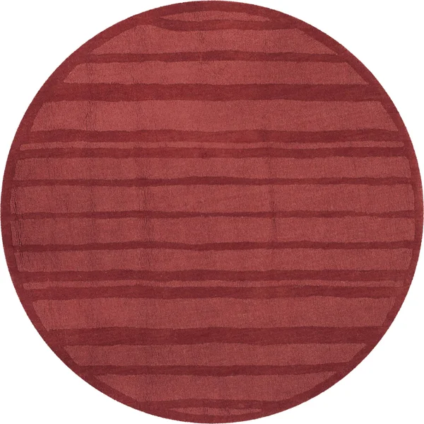 Martha Stewart Freehand Stripe Area Rug - Size: 5& x 8&, Red
