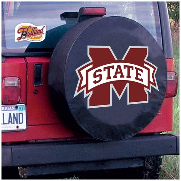 Holland Mississippi State University Tire Cover Black