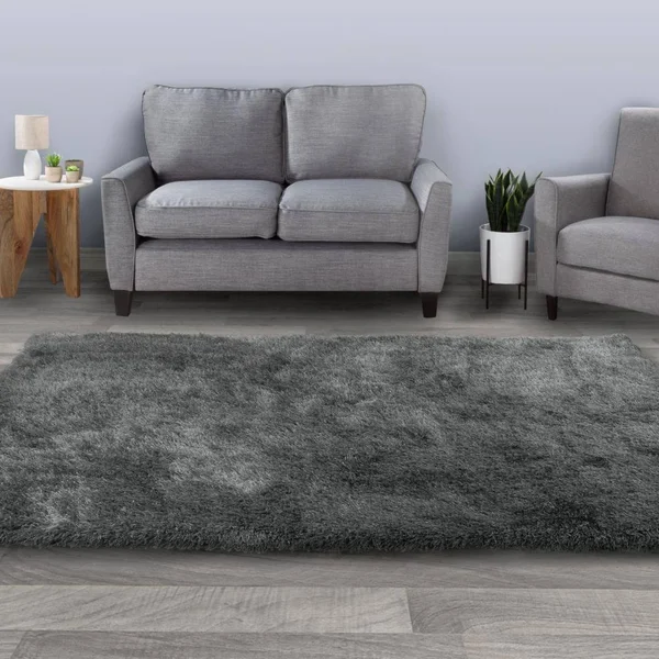 Hastings Home Hastings Home Rugs 8 x 10 Gray Indoor Mid-Century Modern Area Rug Polyester - 961969NLJ