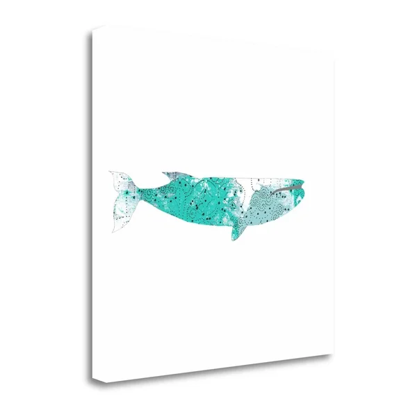 18x22 x 18x22 Blue Whale by Sarah Ogren Fine Art Giclee Print