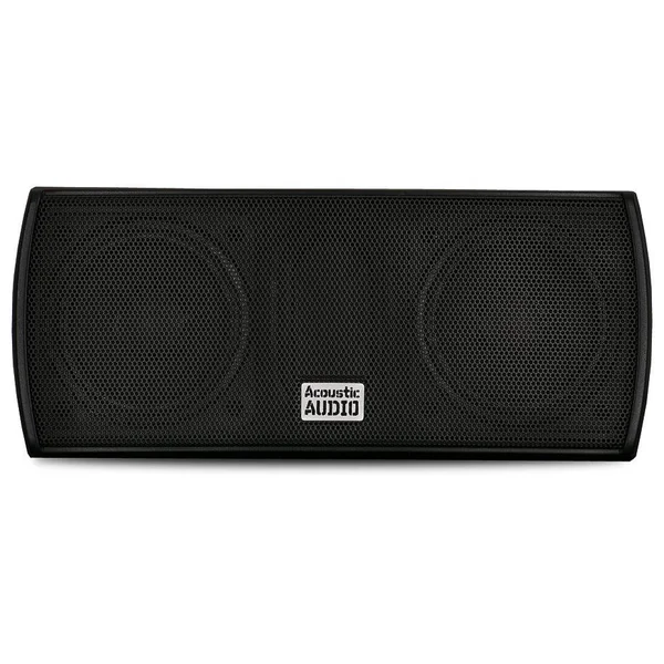 Acoustic Audio Aa32cb Mountable Indoor Speakers 2400 Watts Black Bookshelf 4 Pair Pack