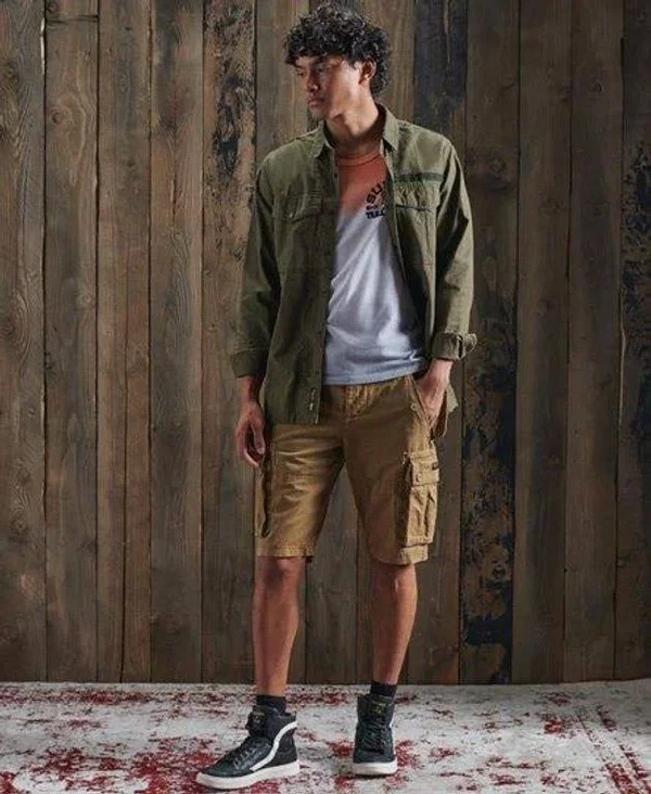 Superdry Core Cargo Heavy Shorts - Natural - Cargo Shorts