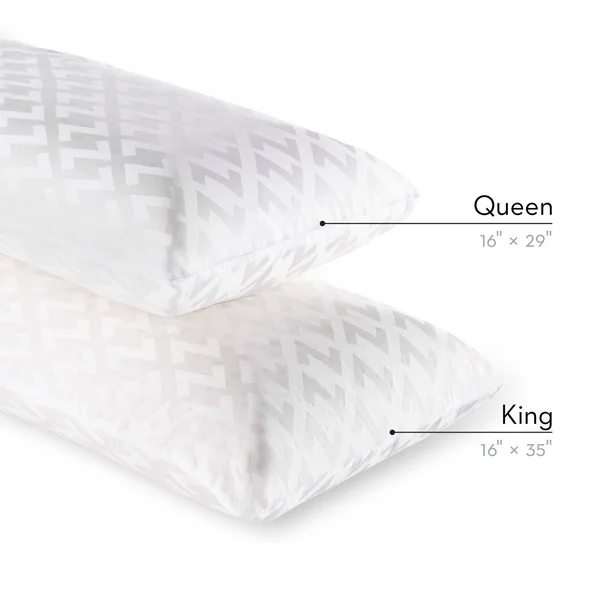 Malouf Dough King Mid Loft Memory Foam Pillow Plush