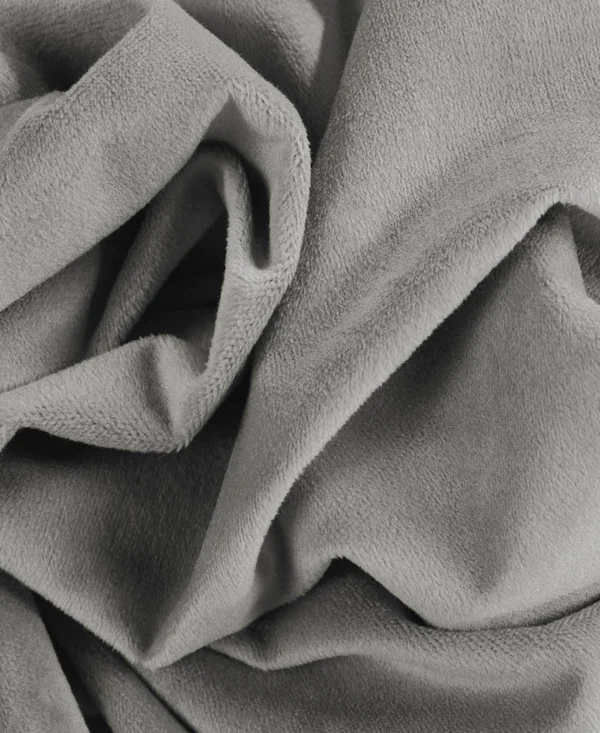 Exclusive Fabrics Signature Velvet Extra Wide Grommet Blackout Curtain - 100 x 120 - Silver Grey