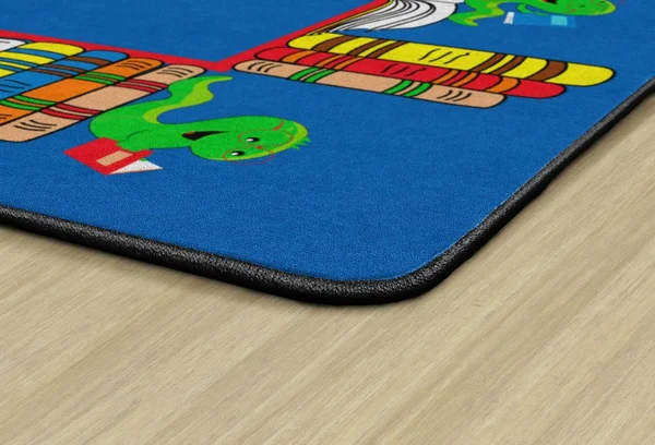 Flagship Carpets Bookworm Border Rectangle 6ft. x 8ft. 4in. Multicolor