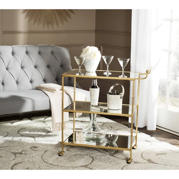 Safavieh Aurelius Bar Cart - Gold