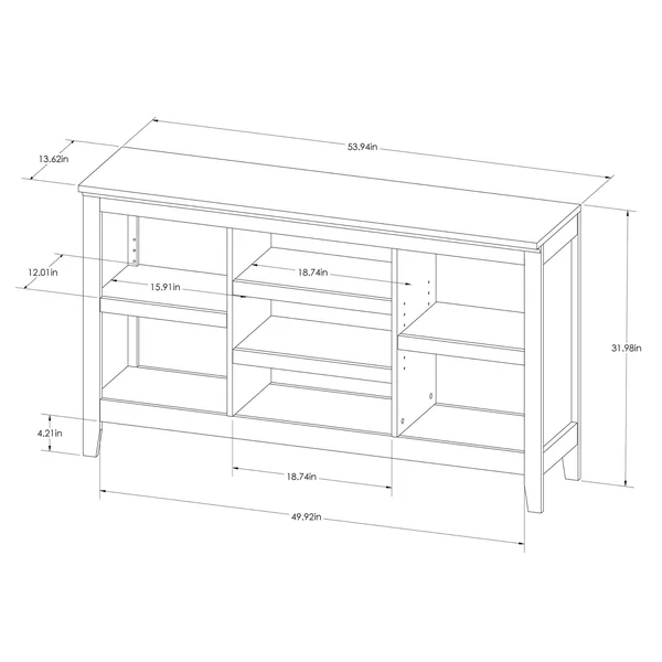 Threshold 32x22 Carson Horizontal Bookcase with Adjustable Shelves - Espresso