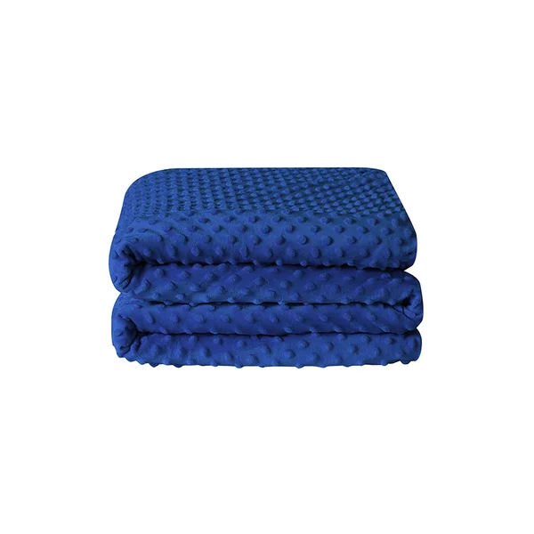 Swift Home Weighted Blanket with Removable Cover -7 lbs Blue