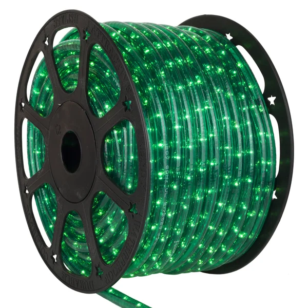 150& Green Rope Light, 120 Volt, 1/2x22