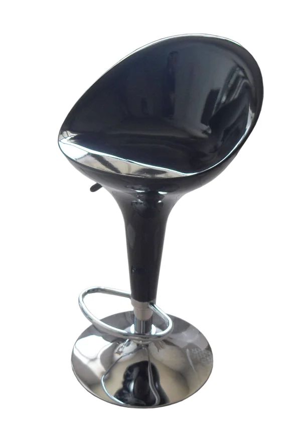 Acme Furniture Sybill Adjustable Stool with Swivel, Set of 2, Black & Chrome