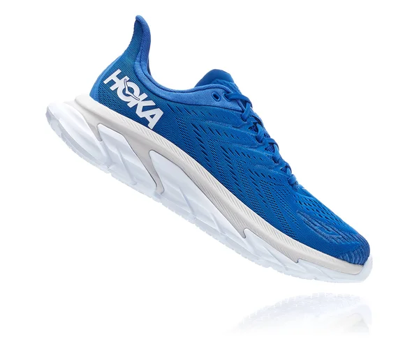 Hoka One One Men's Clifton Edge Shoe - 9 - Turkish Sea - White