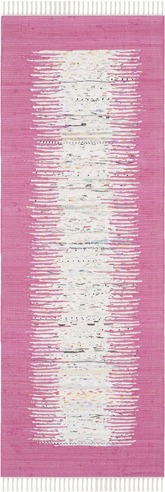 Safavieh Montauk Ivory & Pink Contemporary Rug; 4& x 6&