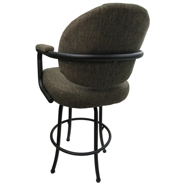 Tobias Designs 26x22 Fabric Swivel Counter Stool in Sanora Brown and Beige - m70BS26_sb_be