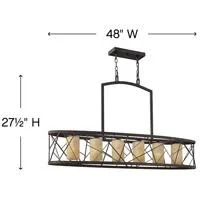 Fredrick Ramond FR41616ORB Nest Oil Rubbed Bronze 6 Light Chandelier