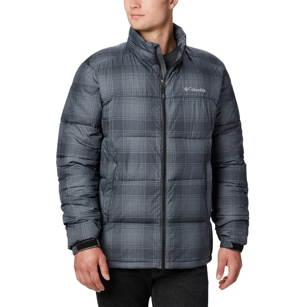 Columbia Men's Pike Lake Jacket - Black Check Print, Small