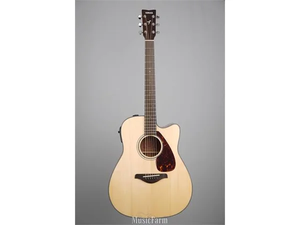 Yamaha FGX700SC Cutaway Solid Top Acoustic/Electric Guitar Natural