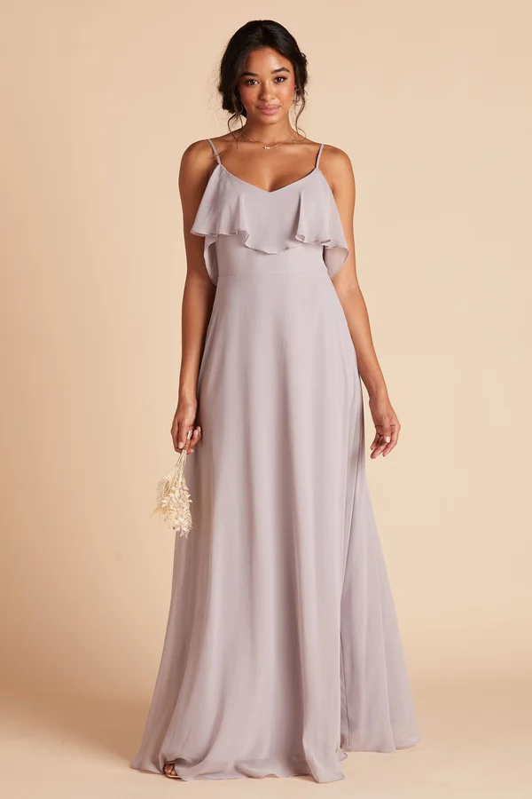 Birdy Grey Jane Convertible Chiffon Bridesmaid Dress in Lilac L, Lilac