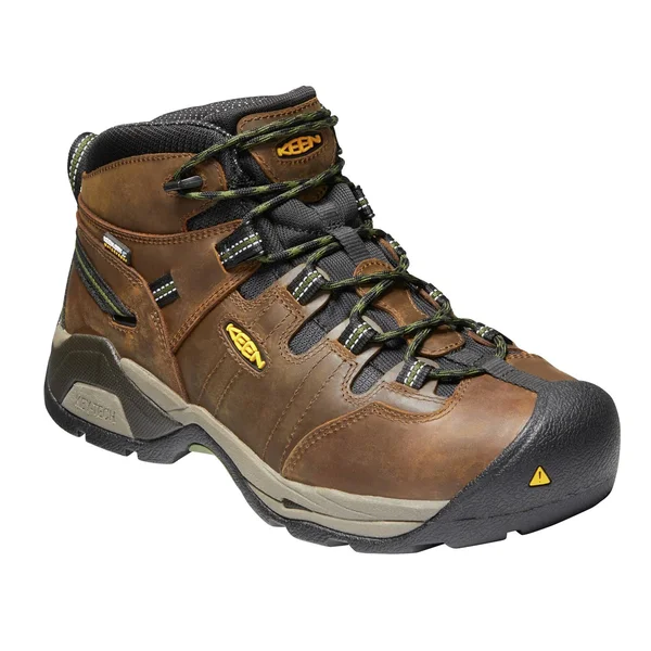 Keen Men's Detroit XT Mid Steel Toe Waterproof Work Boots - Brown, 10.5