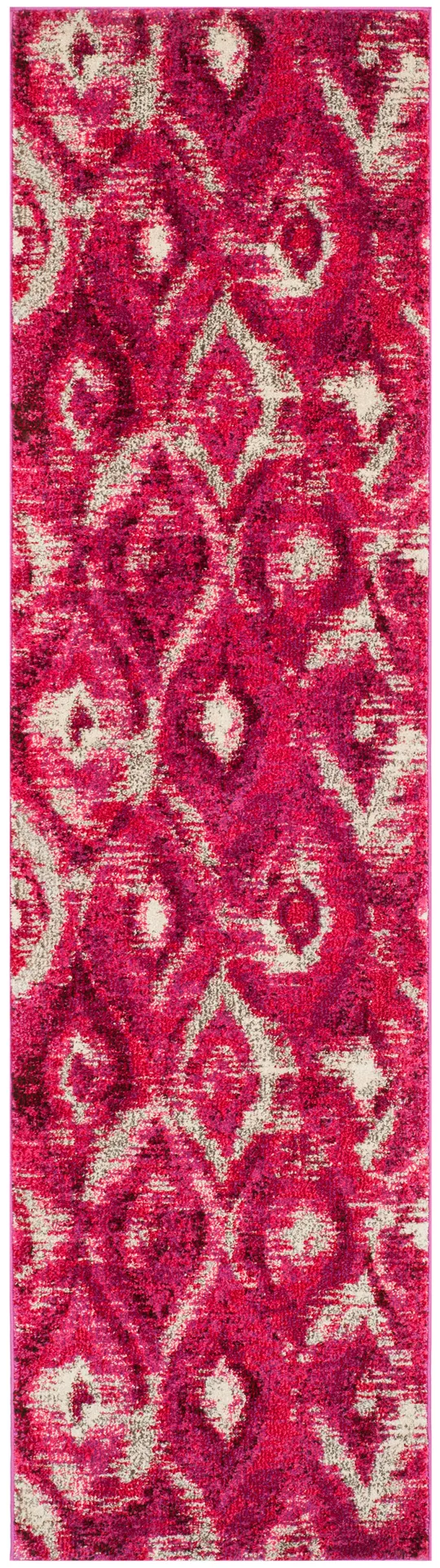 Safavieh Monaco MNC242D Fuchsia - Cream Rug 6&7x22 x 6&7x22 Round