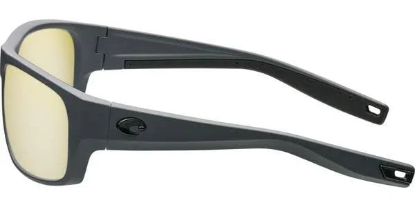 Costa Del Mar Tico 580G Polarized Sunglasses, Matte Gray/Sunrise Silver Mirror