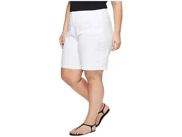 Nydj Women's Plus Size Bermuda Short, Optic White, 14W