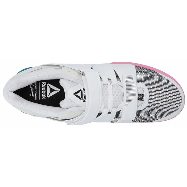 Reebok Legacylifter, White/Seaport Teal/Polished Pink, 8