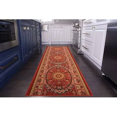 Ingemar Tufted Red Indoor, Outdoor Area Rug World Menagerie Rug Size: Runner 3& x 46&