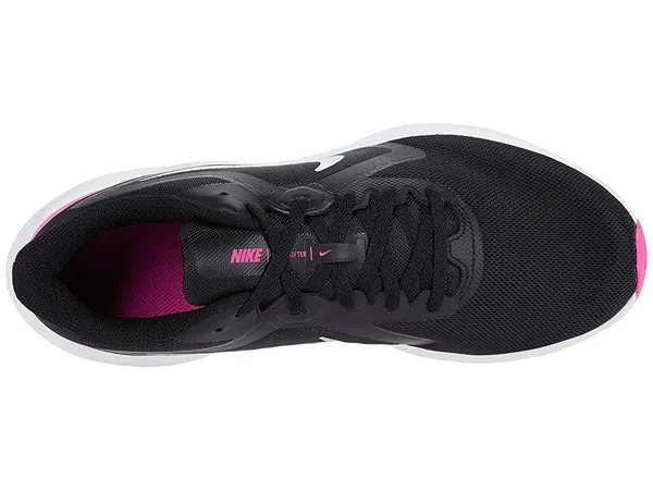 Nike Women's Downshifter 10 Running Shoe, Wide - Black, 7