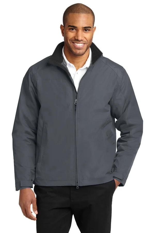 Port Authority J354 Challenger II Jacket - Steel Grey/True Black - 3XL