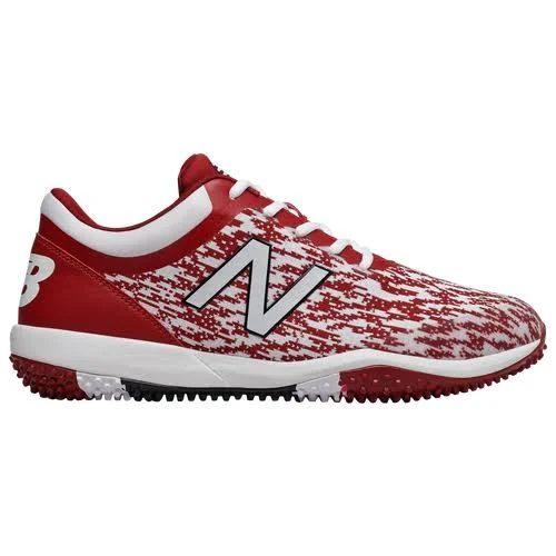 New Balance Men's 4040 V5 Turf Baseball Cleats, Maroon/White