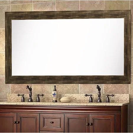 Millwood Pines Tyndalls Park Rustic Bathroom/Vanity Mirror - Brown