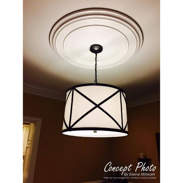 40 1/4x22OD x 3 1/8x22P Small Classic Ceiling Medallion (Fits Canopies Up to 10x22), Hand-Painted Polished Copper