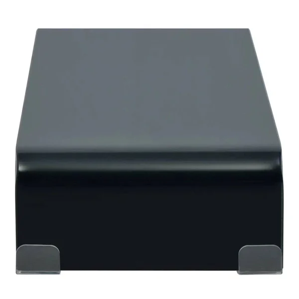 vidaXL TV Stand - Monitor Riser Glass Black 23.6x22x9.8x22x4.3x22