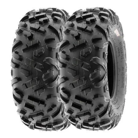 Sunf 25x8-12 25x8x12 ATV UTV All Terrain at Tire 6 PR A051 (Pair of 2) - Black