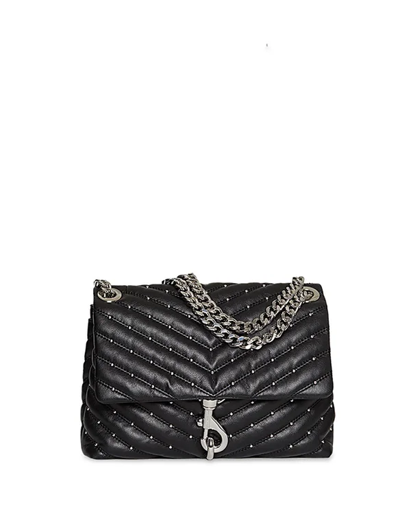 Rebecca Minkoff Edie Crossbody Bag with Studs in Black