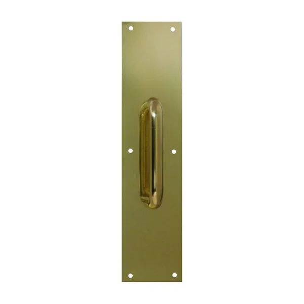 Don-Jo 7120606 7120 Pull Plate in Clear Satin Brass