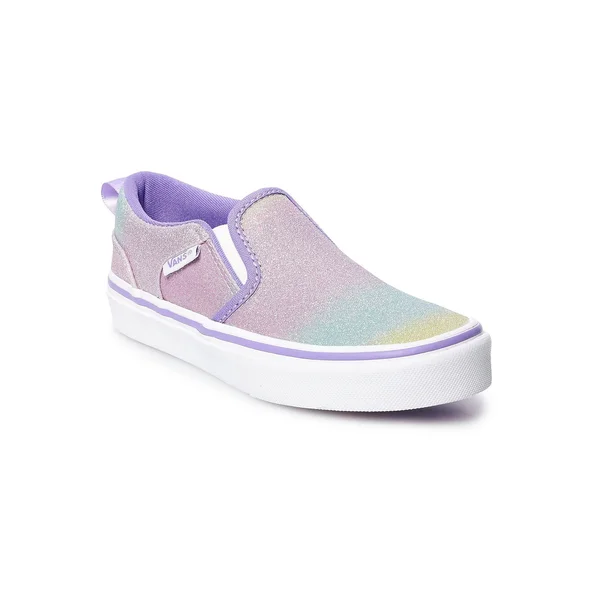 Vans Girls Asher Slip-On Shoes Sneakers