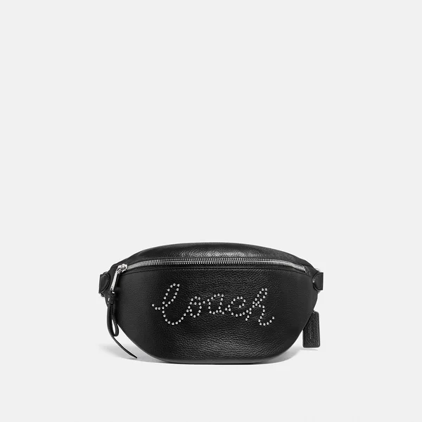 Coach Script Belt Bag (Fanny Pack - Black) F88875