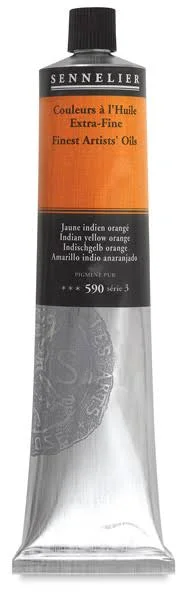 Sennelier Artists& Extra Fine Oil Paint - Indian Yellow Orange - 200 ml Tube