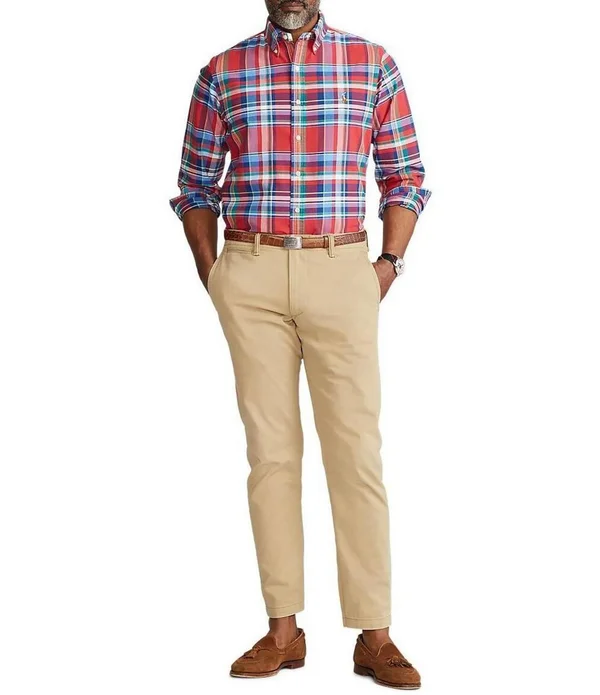 Polo Ralph Lauren Men's Classic Fit Plaid Oxford Shirt - Multi - 2XL