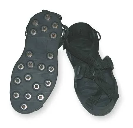 Tough Guy Men's, Black Flexible Bed Spiked Shoes, XL, 12 to 13-1/2