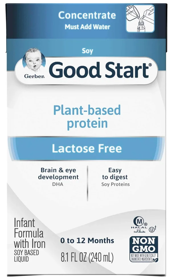 Gerber Good Start Soy Concentrate Infant Formula - 8.1 fl oz Carton (Pack of 18)
