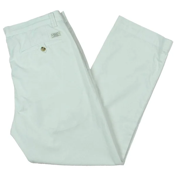 Polo Ralph Lauren Mens Classic Fit Flat Front Chino Pants White