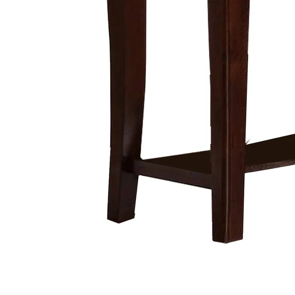 Benzara - Wooden Console Table with One Drawers Brown, 48" x 18" x 29"