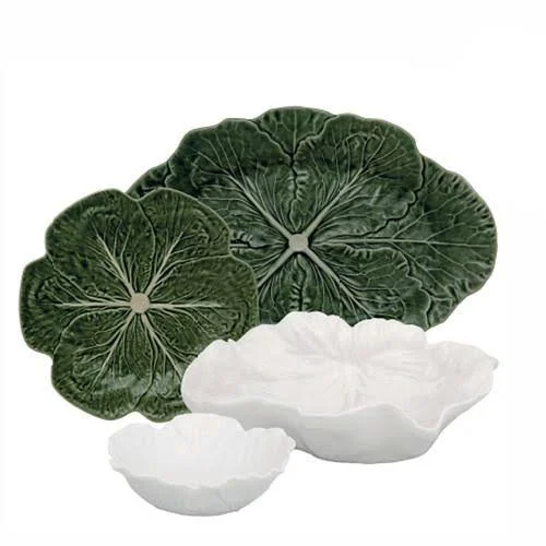 Bordallo Pinheiro Cabbage Beige Oval Platter