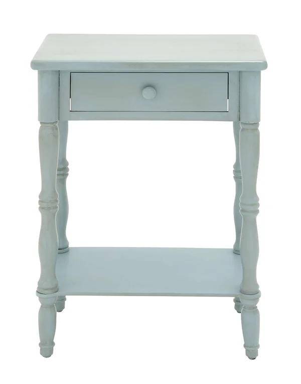 Wood Side Table 22x22W, 31x22H