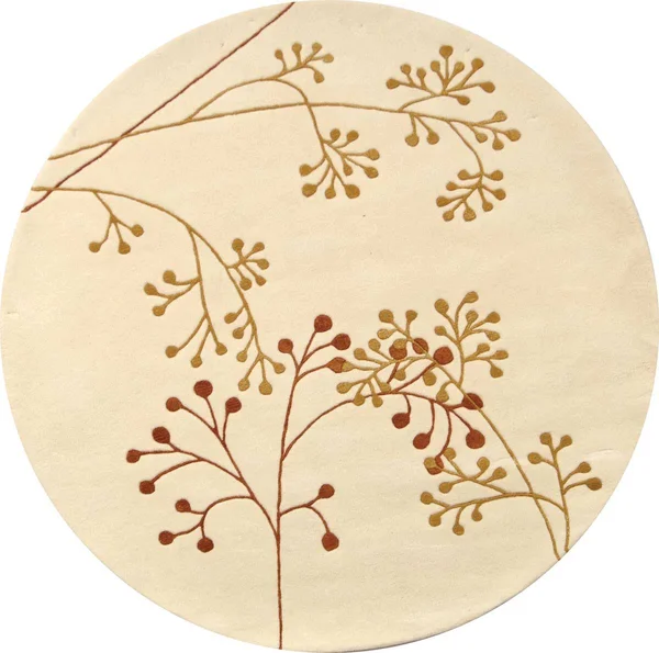 Safavieh Soho Rug SOH305B Ivory, Orange, 8& x 8& Round