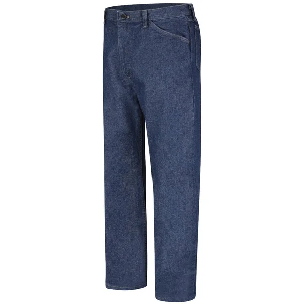 Bulwark PEJ4 Classic Fit Excel FR Pre-Washed Denim Jean, Men's, Size: Large, Blue